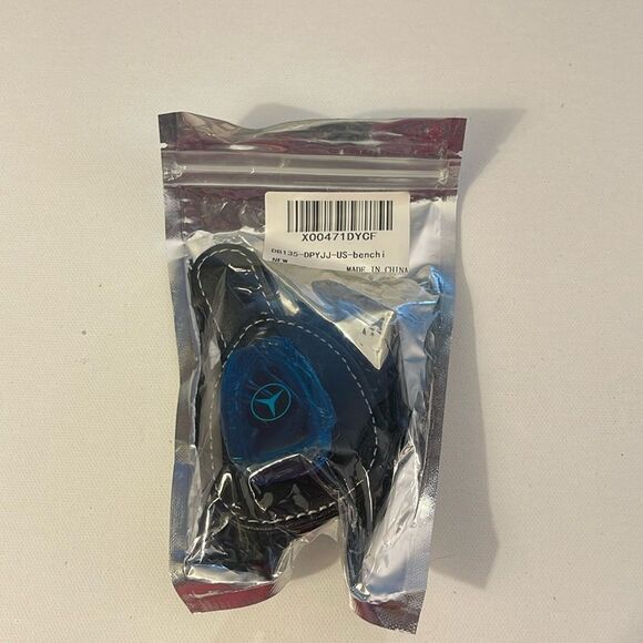 Mercedes Benz Sunglass Holder for Car with Logo Black PU Leather NWT - Picture 12 of 12